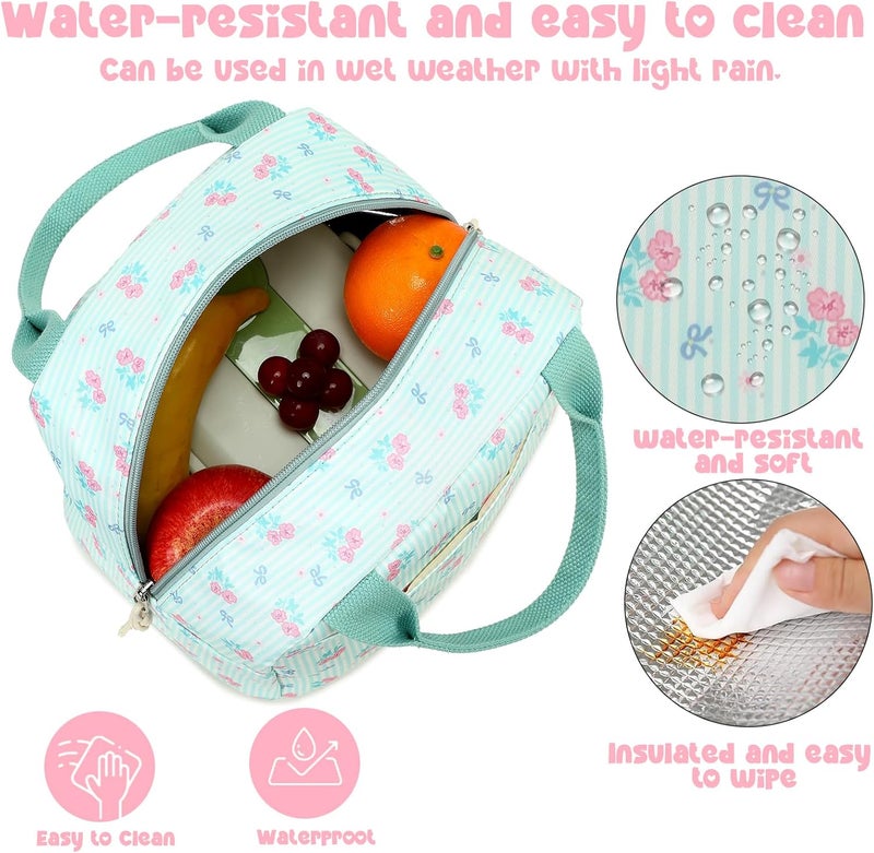 BLUBOON Lunch Box for Women Cute Lunch Bag Reusable Insulated Lunch Bags Large Capacity Lunchbox Cooler for Work Picnic or Travel - Image 4